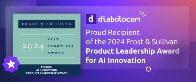 Diabolocom ist stolz darauf, den Frost & Sullivan Product Leadership Award 2024 für AI Innovation zu erhalten