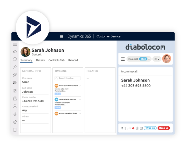 Microsoft Dynamics phone integration