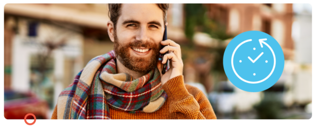 Mit der Web Call Back-Lösung von Diabolocom können Sie die Wartezeit am Telefon verringern